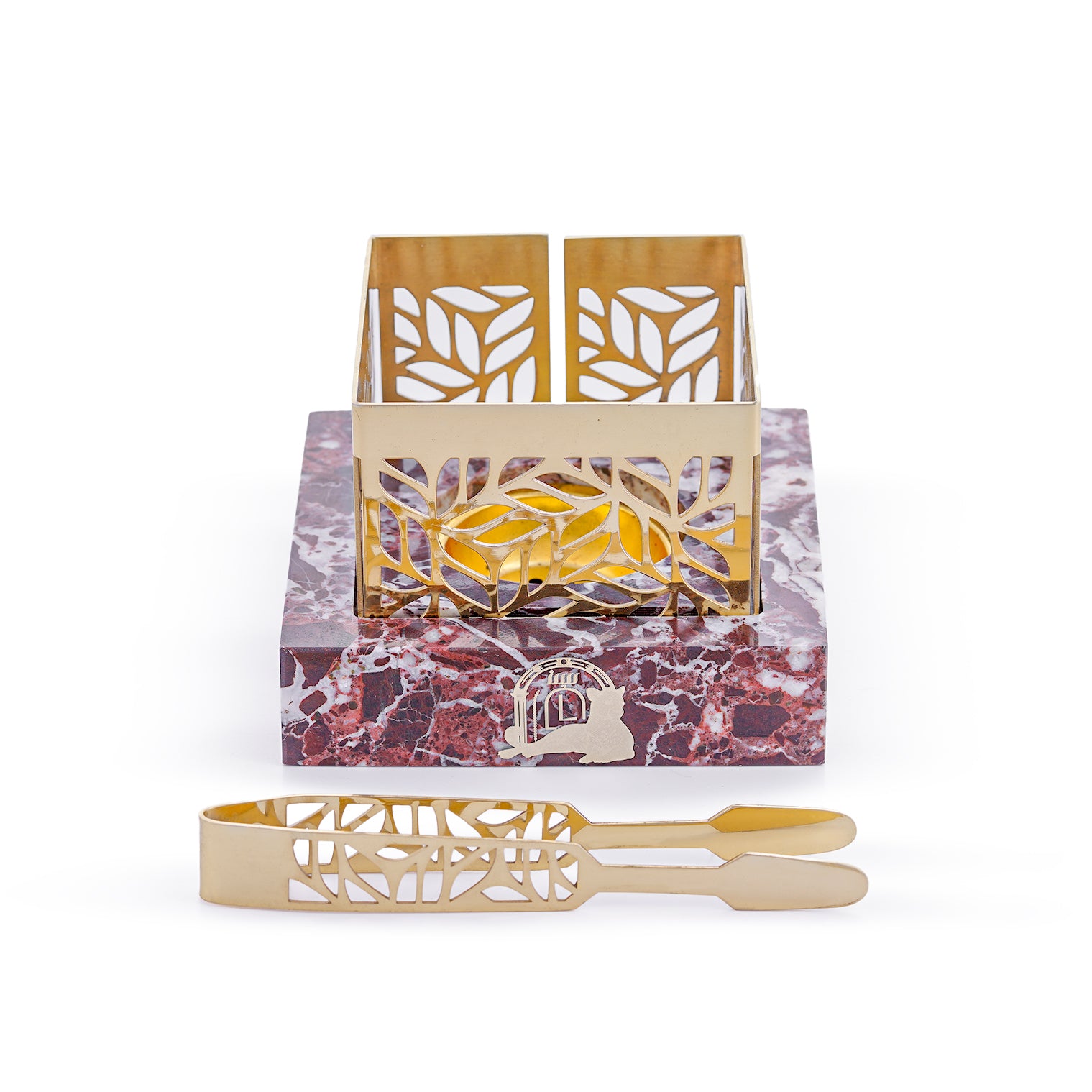 Taj Mini – Rosso Levanto Marble Incense Burner