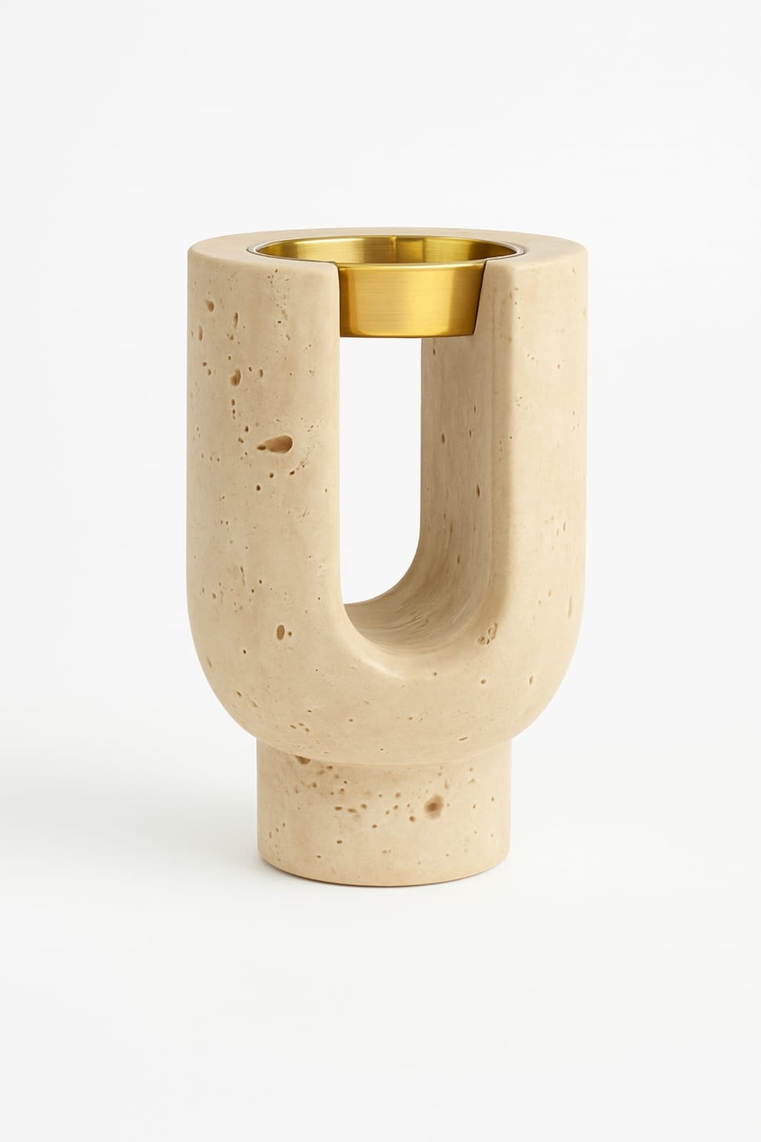 Ofra – Extra Mini Beige Travertine Incense Burner Holder