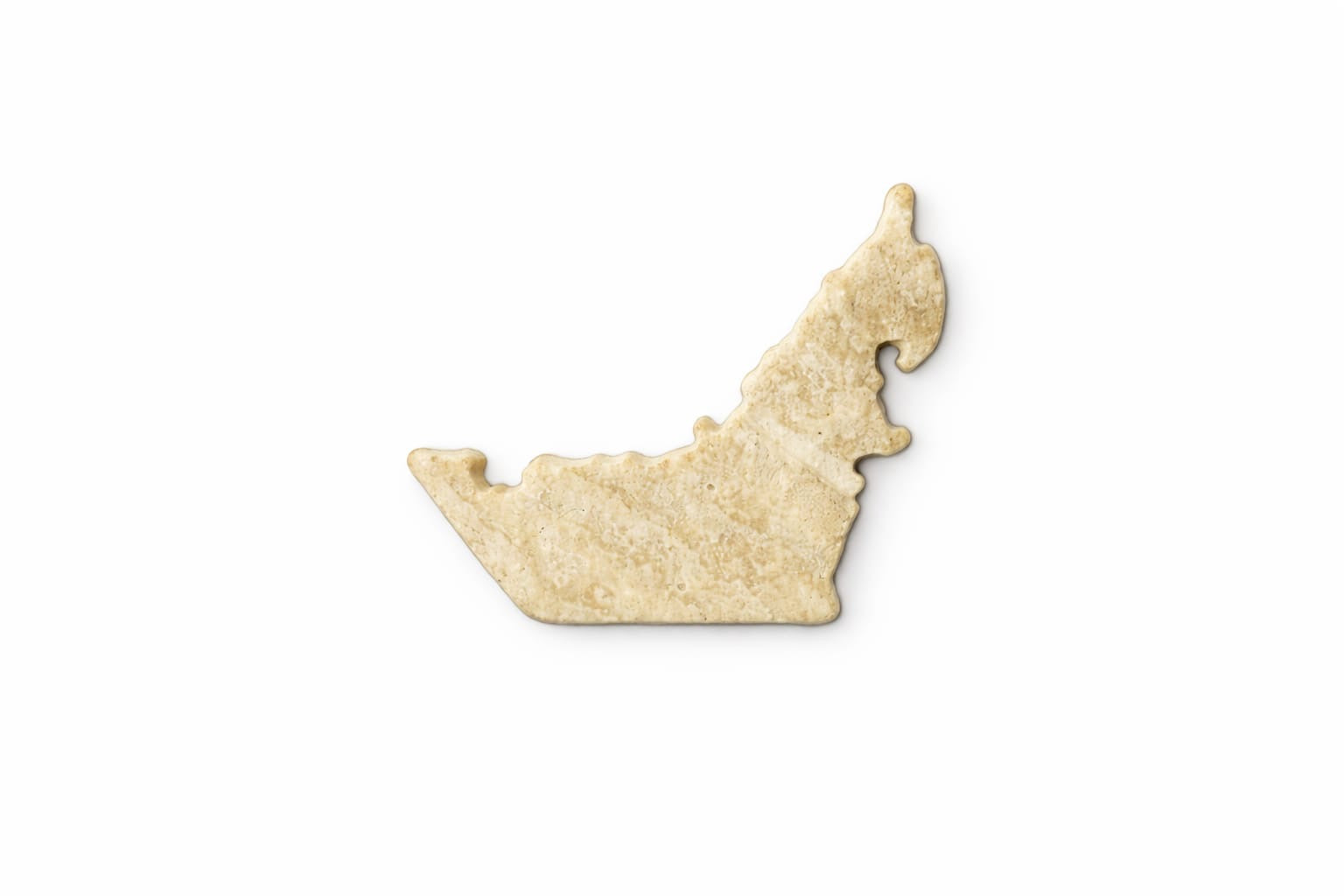 UAE Love – Beige Travertine UAE Map Brooch