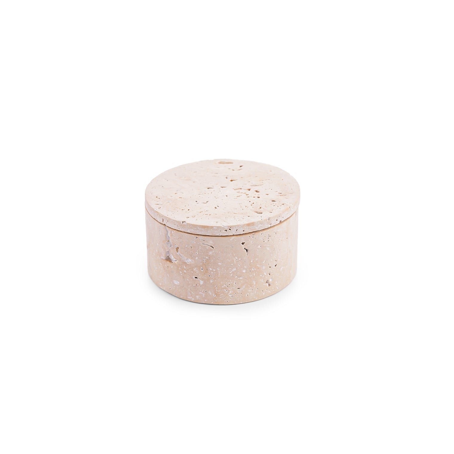 Lil – Beige Travertine Large Jar
