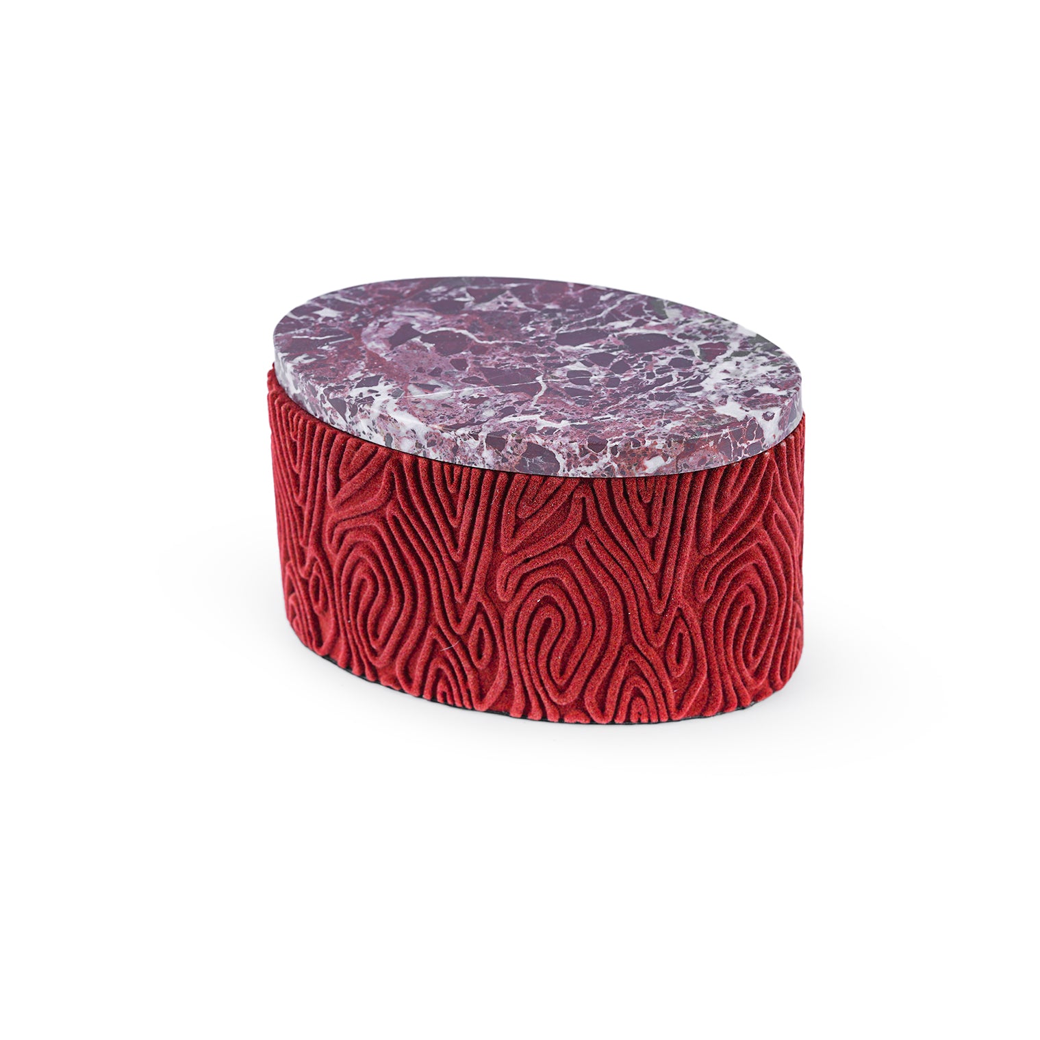 Storage Box – Rosso Levanto Marble Lid