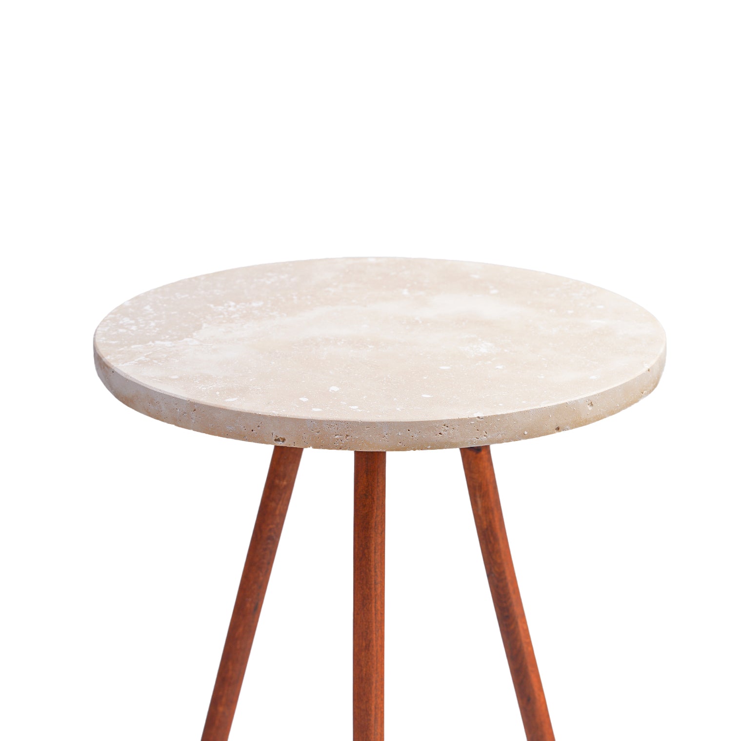Solo – Beige Travertine Side Table