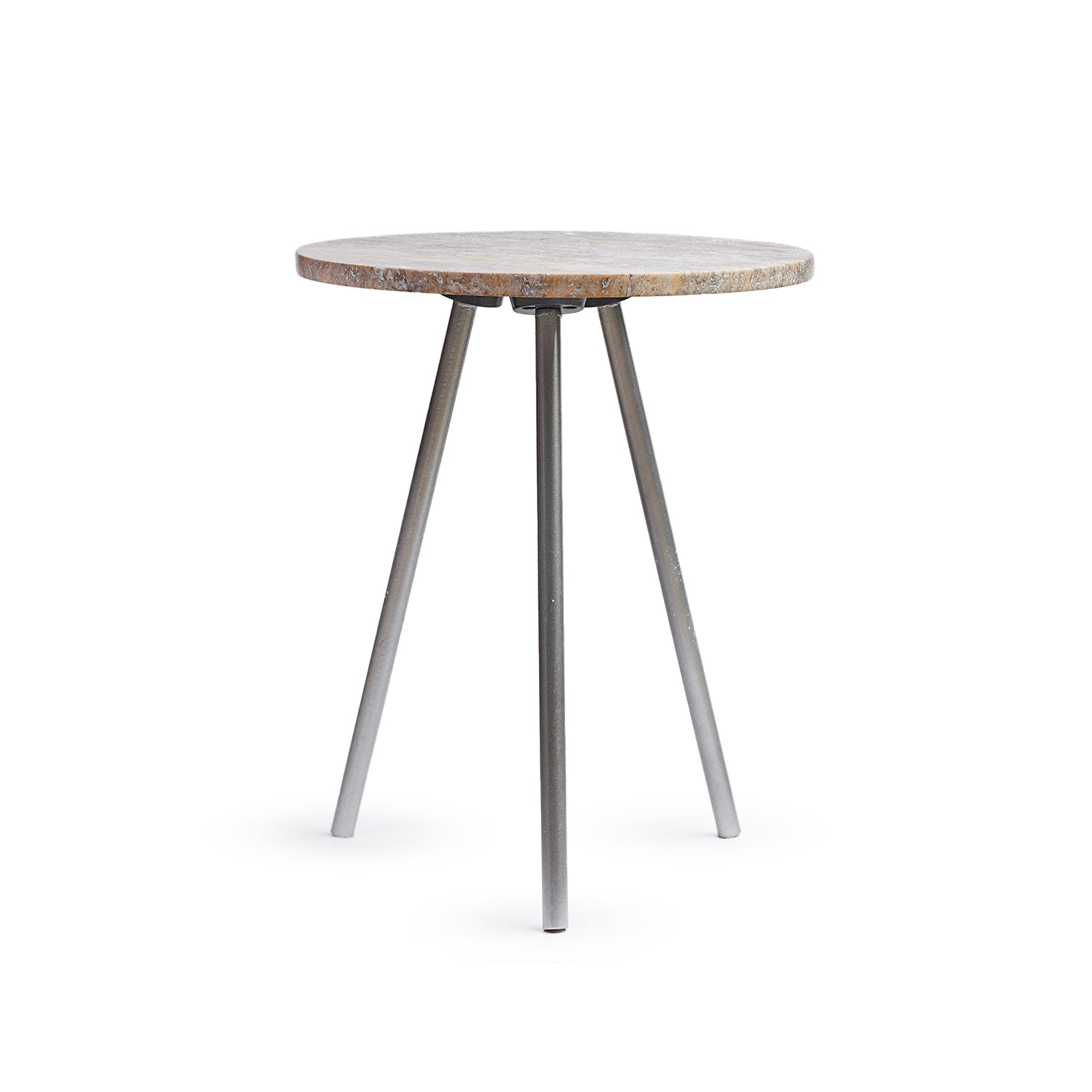 Solo – Grey Travertine Side Table