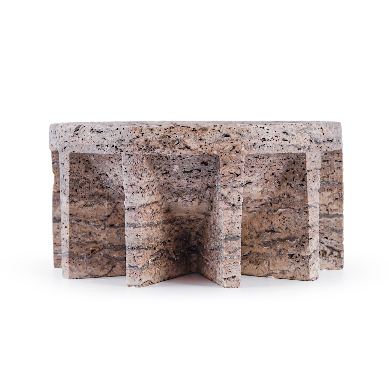 Taira – Grey Travertine Bowl (Large)