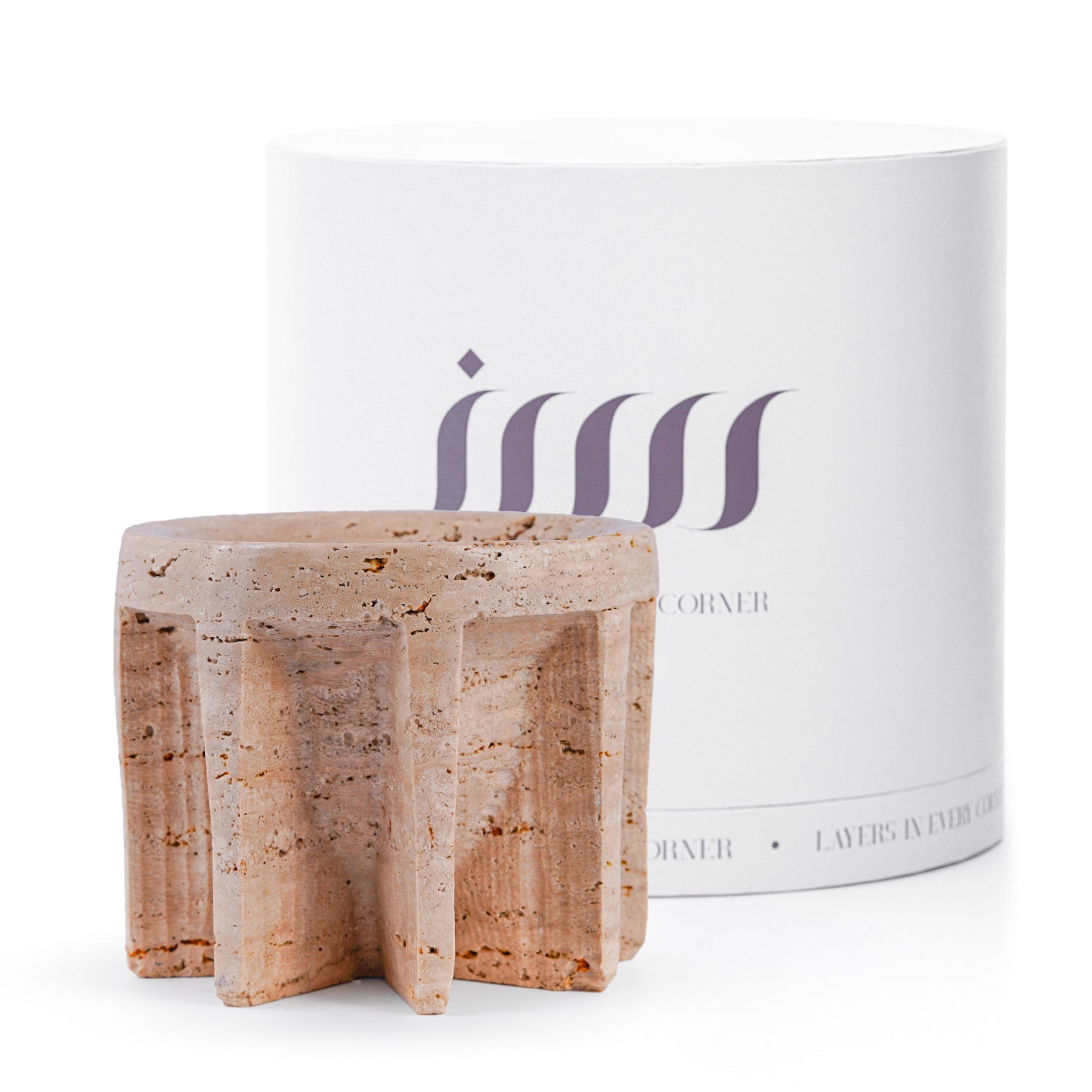 Taira – Beige Travertine Bowl (Small)