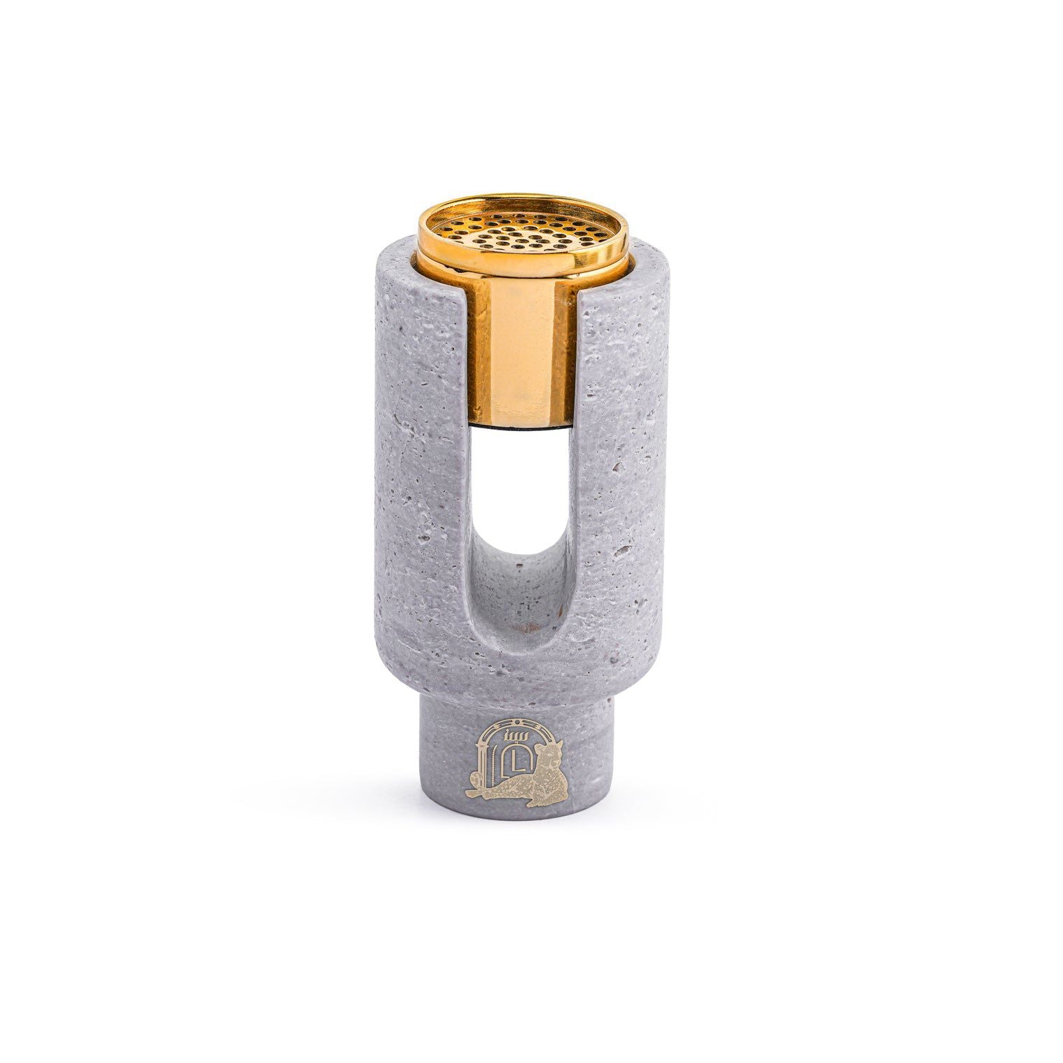 Ofra – White Grey Travertine Incense Burner Holder