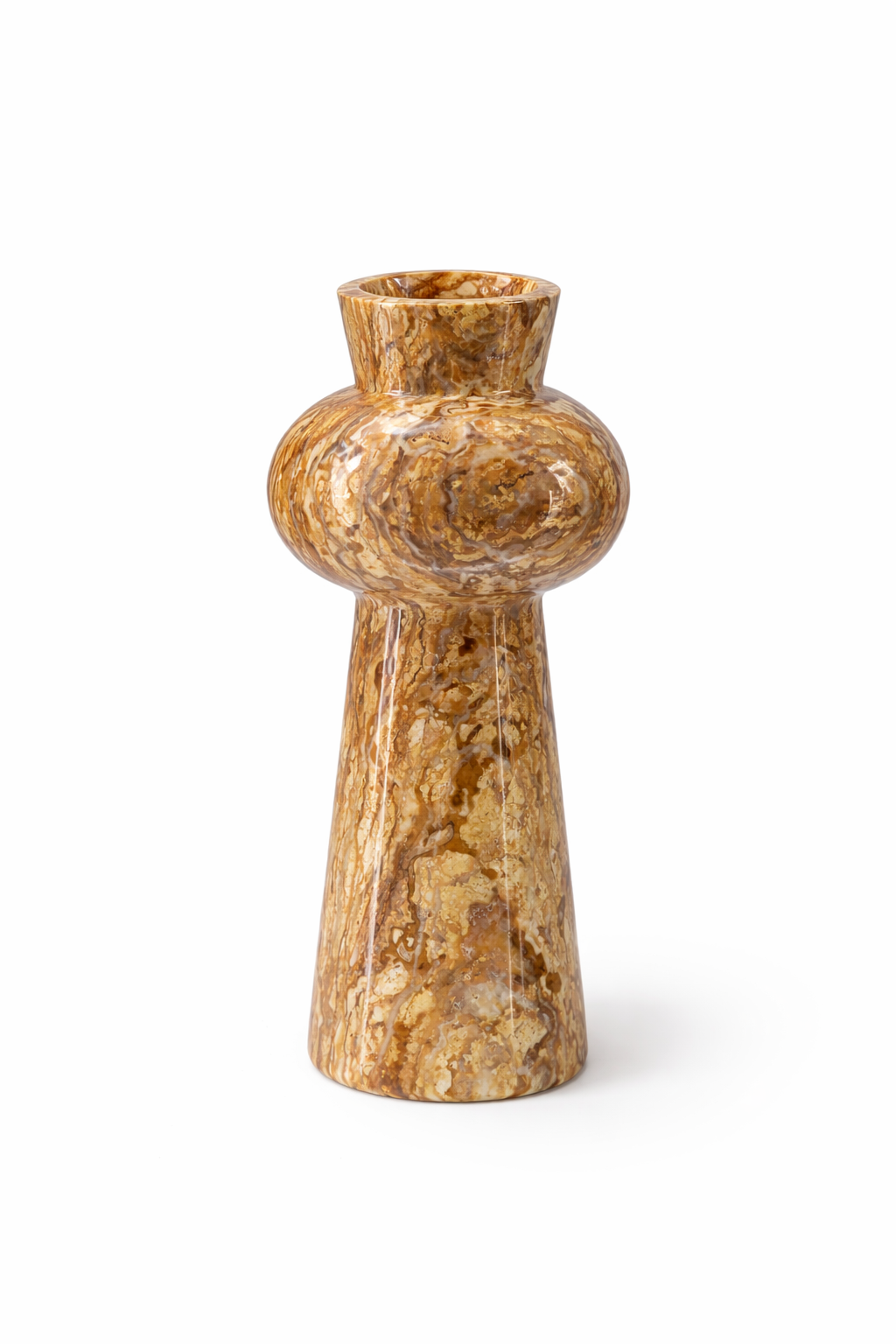 Naqsh – Walnut Travertine Vase