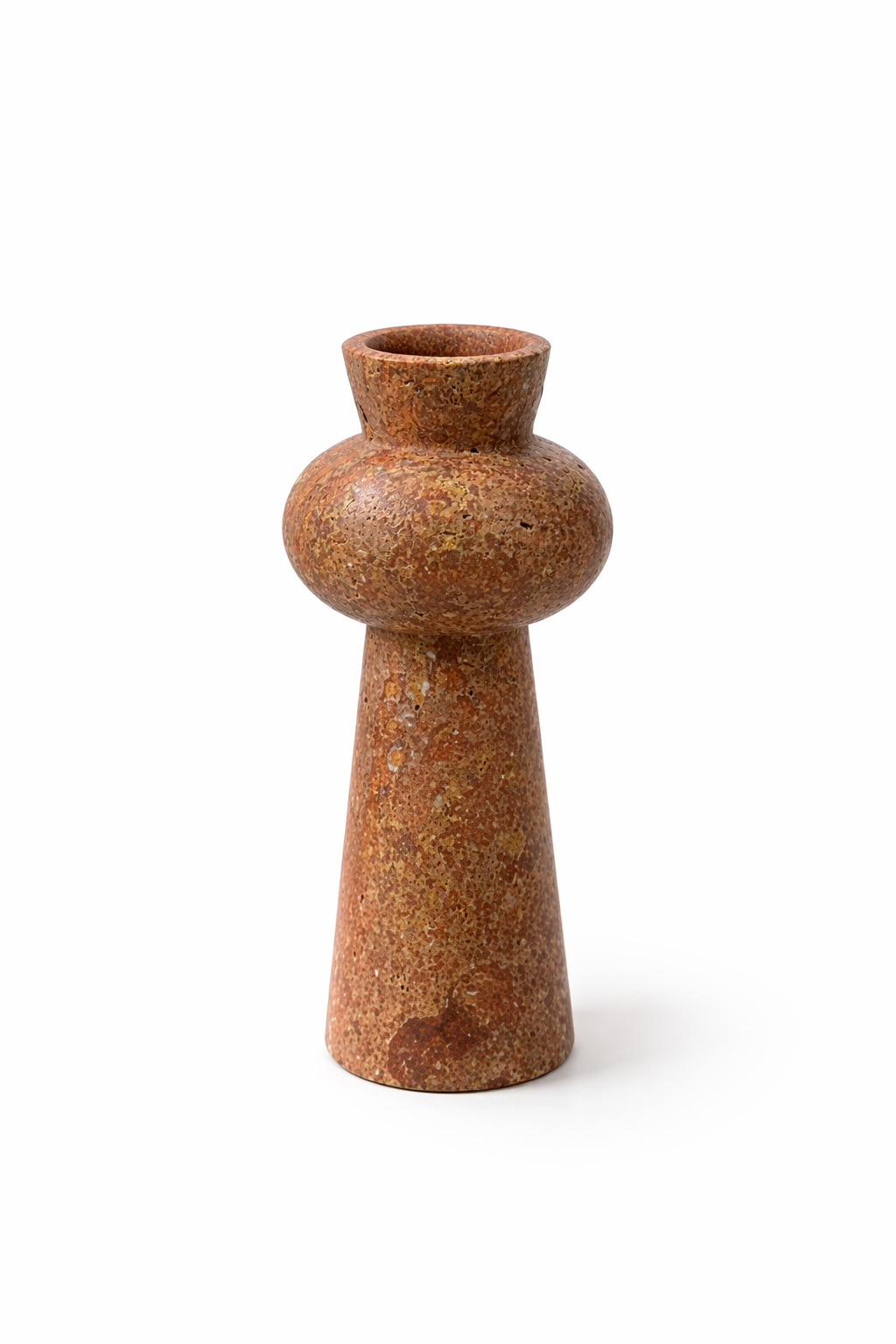 Naqsh – Red Travertine Vase