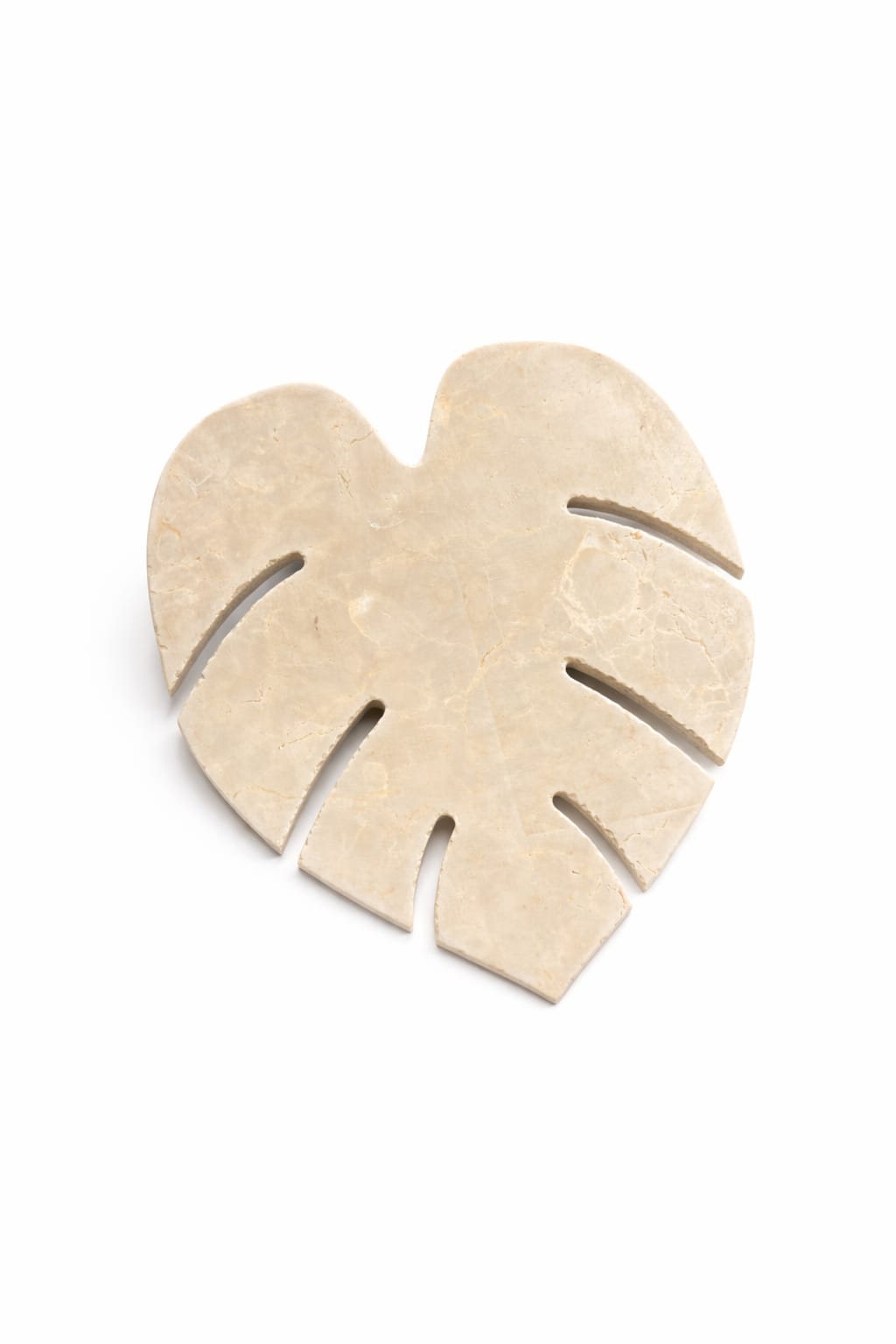 Leaves – Crema Hermes Marble Decorative Plate