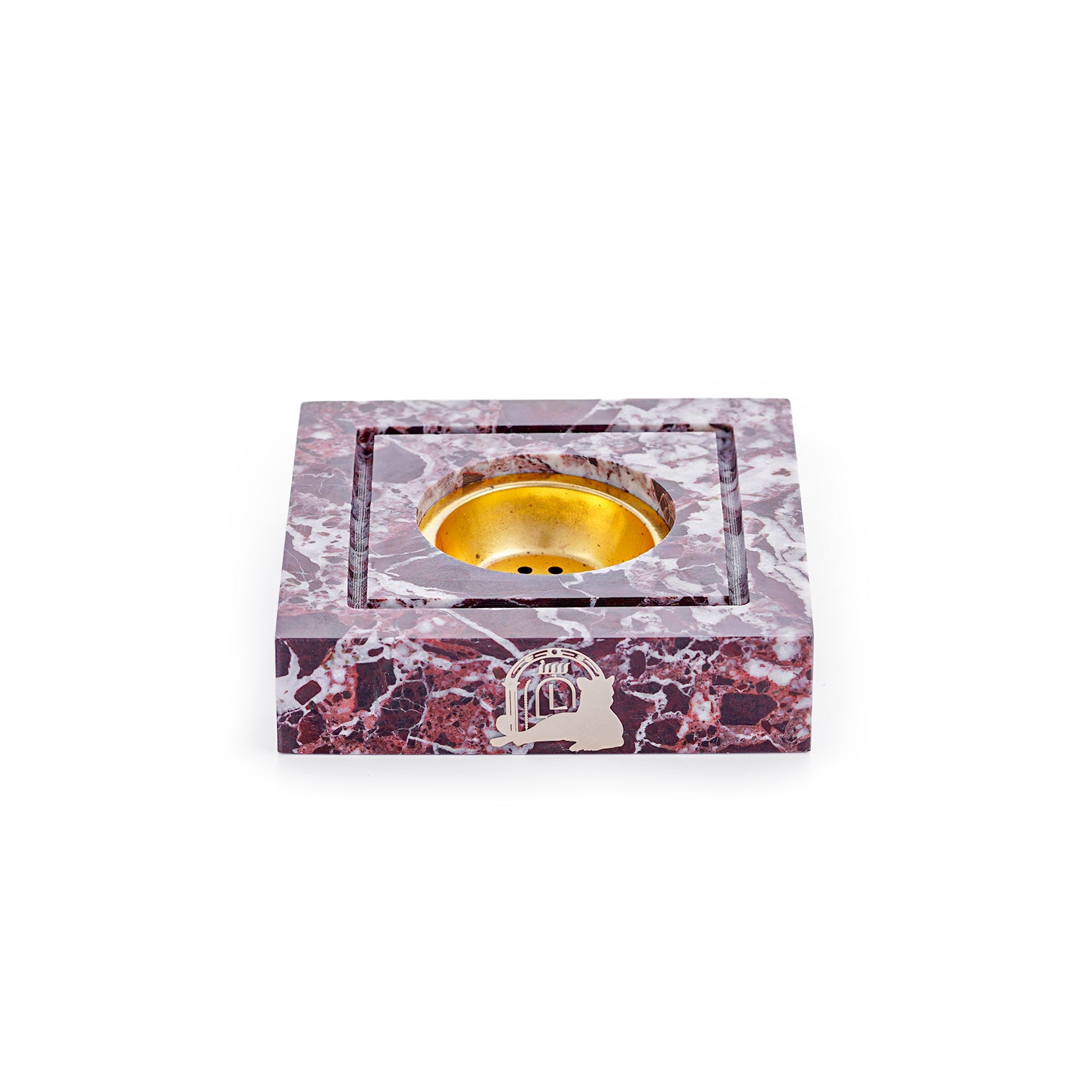 Taj Mini – Rosso Levanto Marble Incense Burner