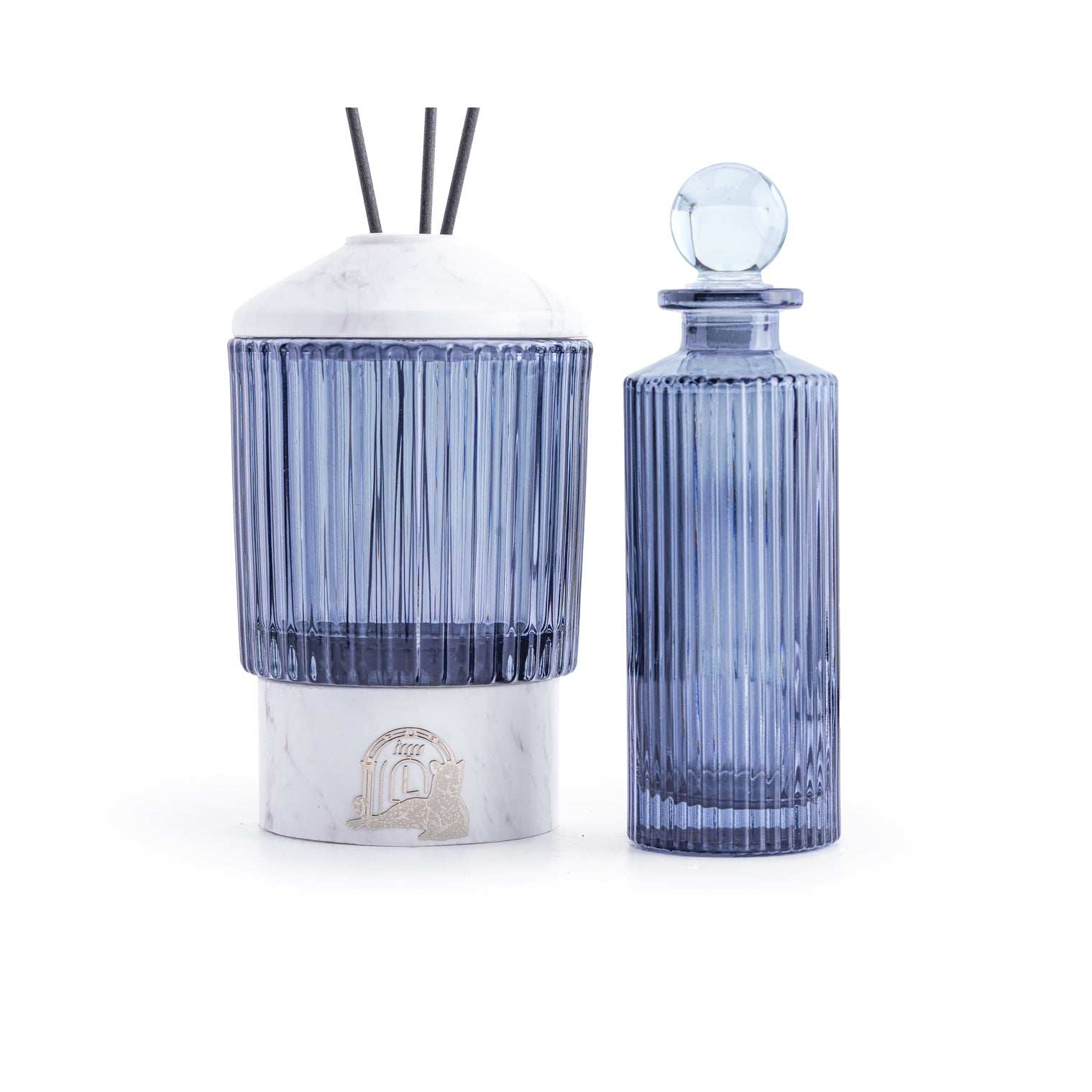 Glassy (White Volakas) diffuser with bottle