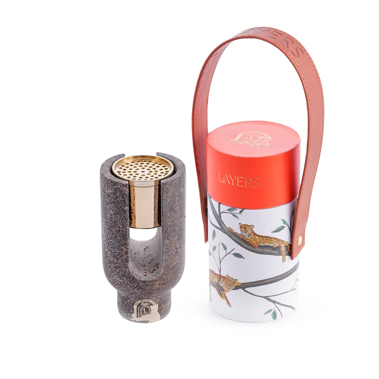 Ofra – Dark Grey Travertine Incense Burner Holder