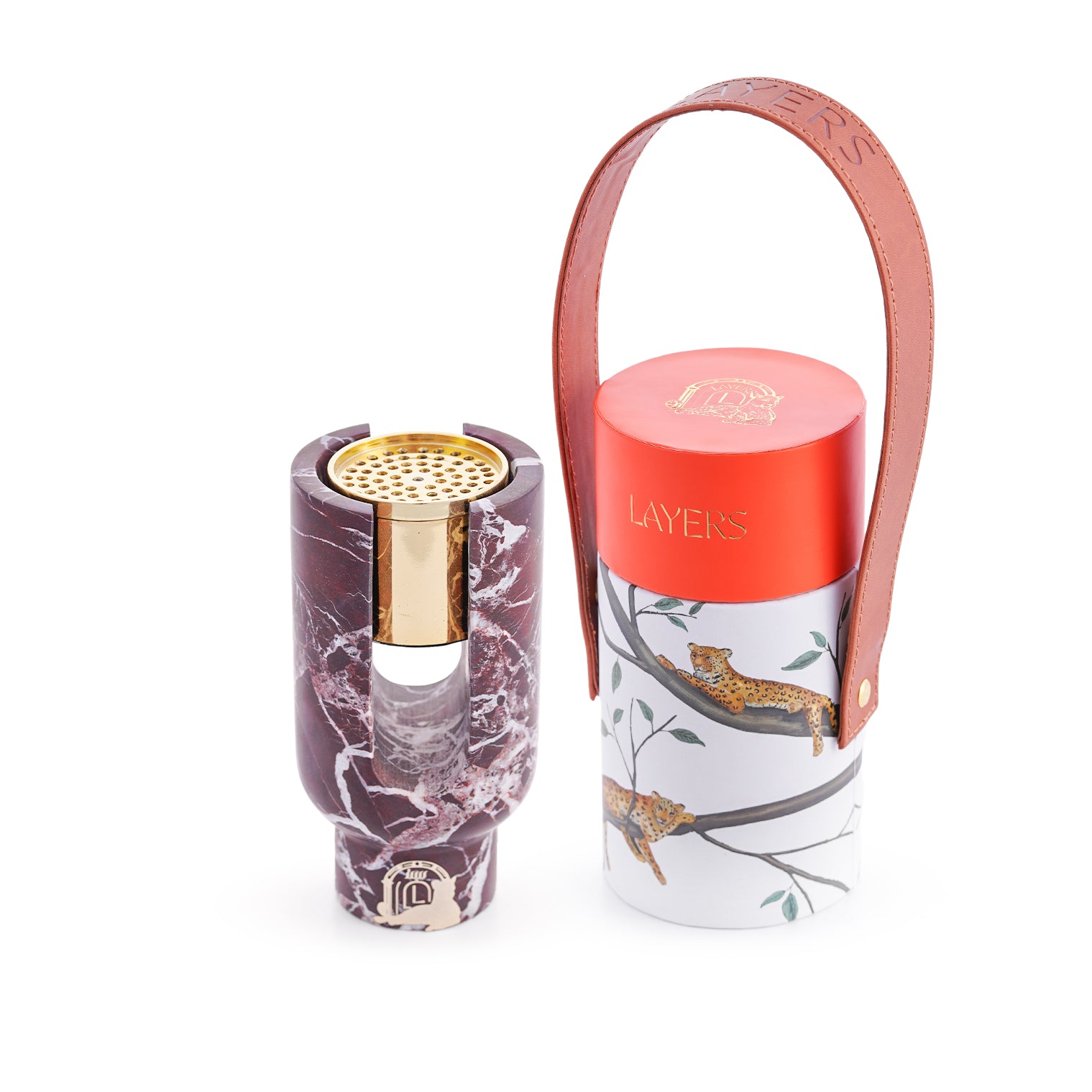 Ofra – Rosso Levanto Marble Incense Burner Holder