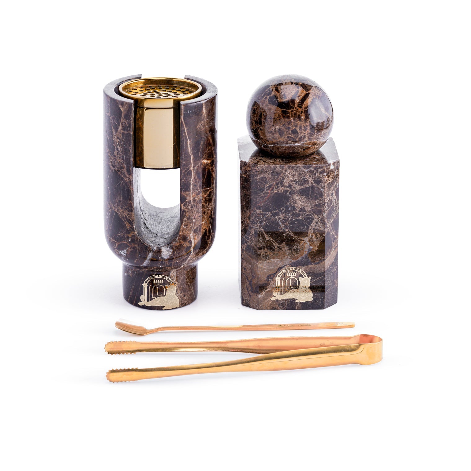 Ofra – Emperador Brown Marble Incense Burner & Oud Storage Set
