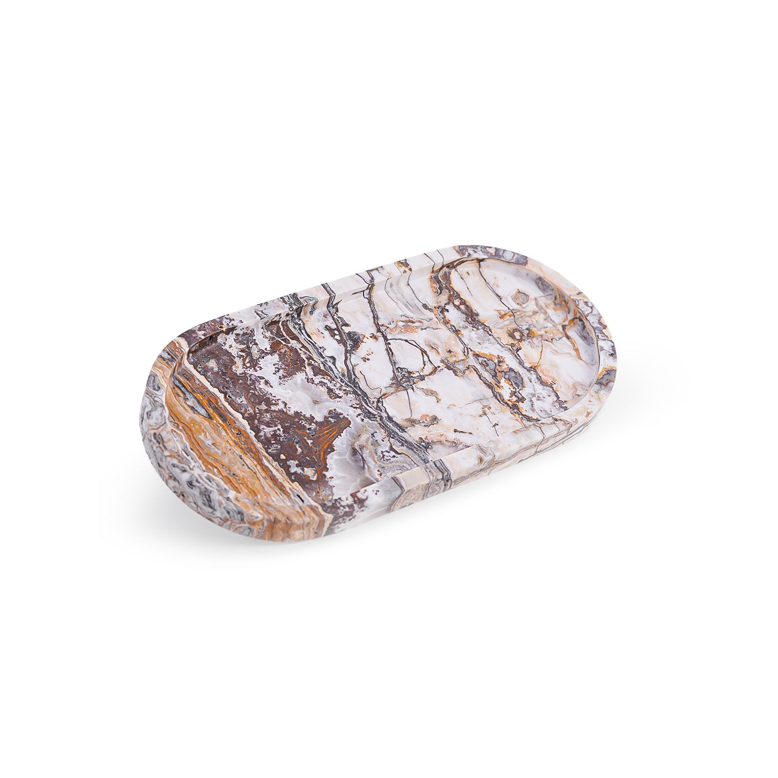 Ovaly – Dark Jurassic Travertine Tray