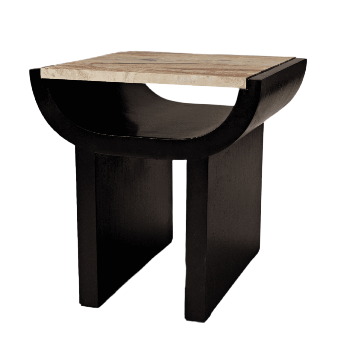 Luna – Red Orobico Marble Side Table