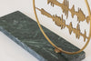 Surat Al tur|48:52| sound waves of the Holy Qura'an on Indian Green Marble
