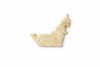 UAE Map Brooch