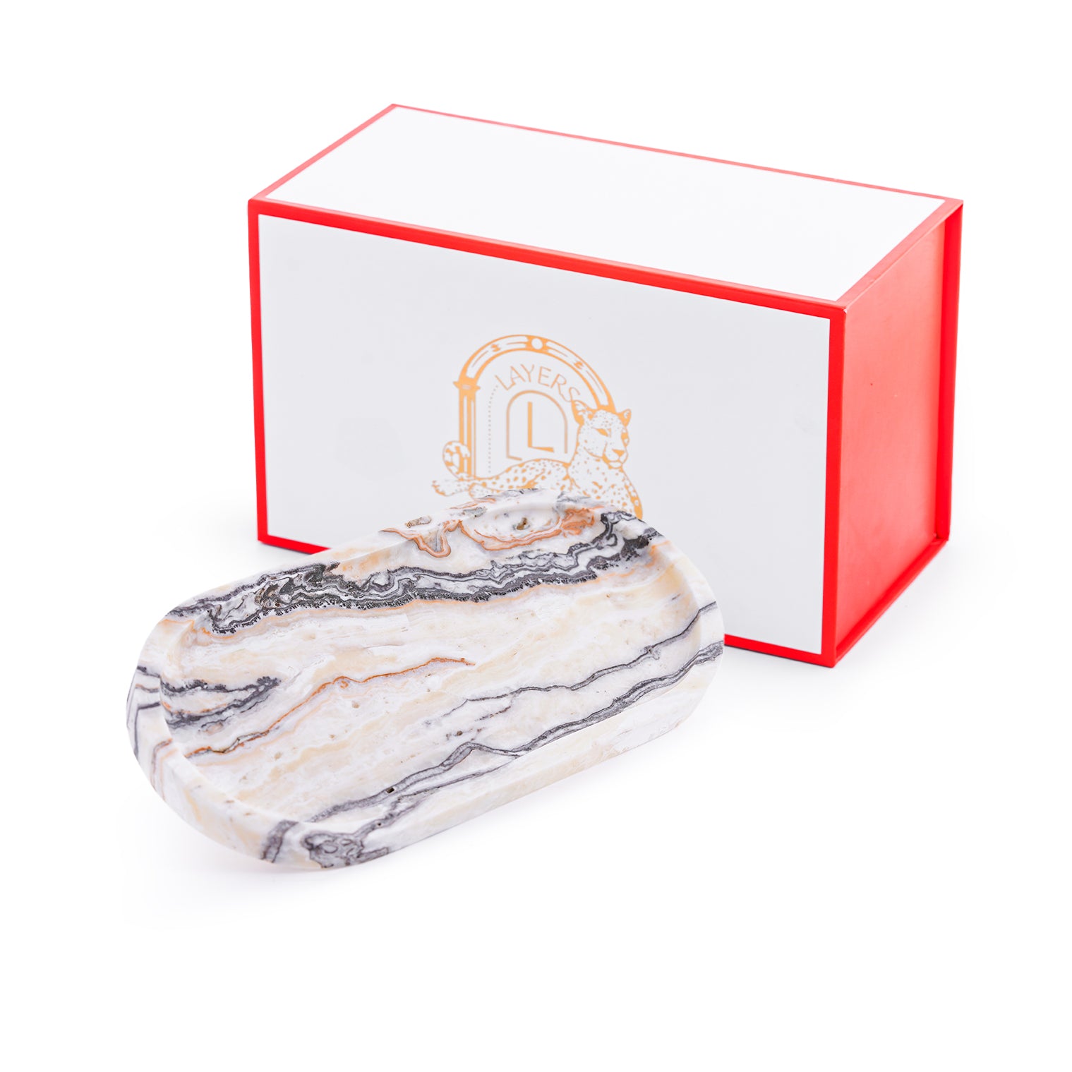 Ovaly – Light Jurassic Travertine Tray
