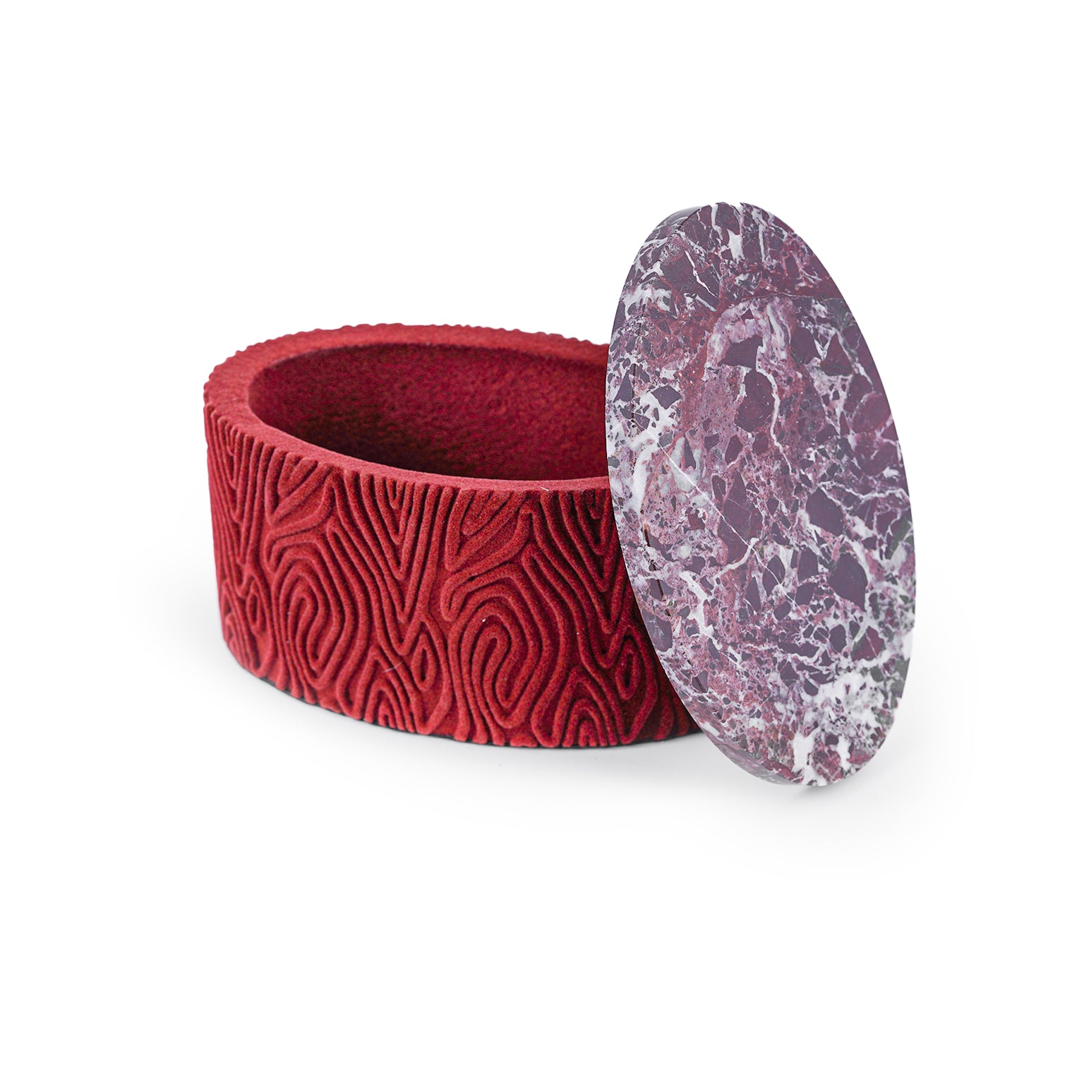 Storage Box – Rosso Levanto Marble Lid