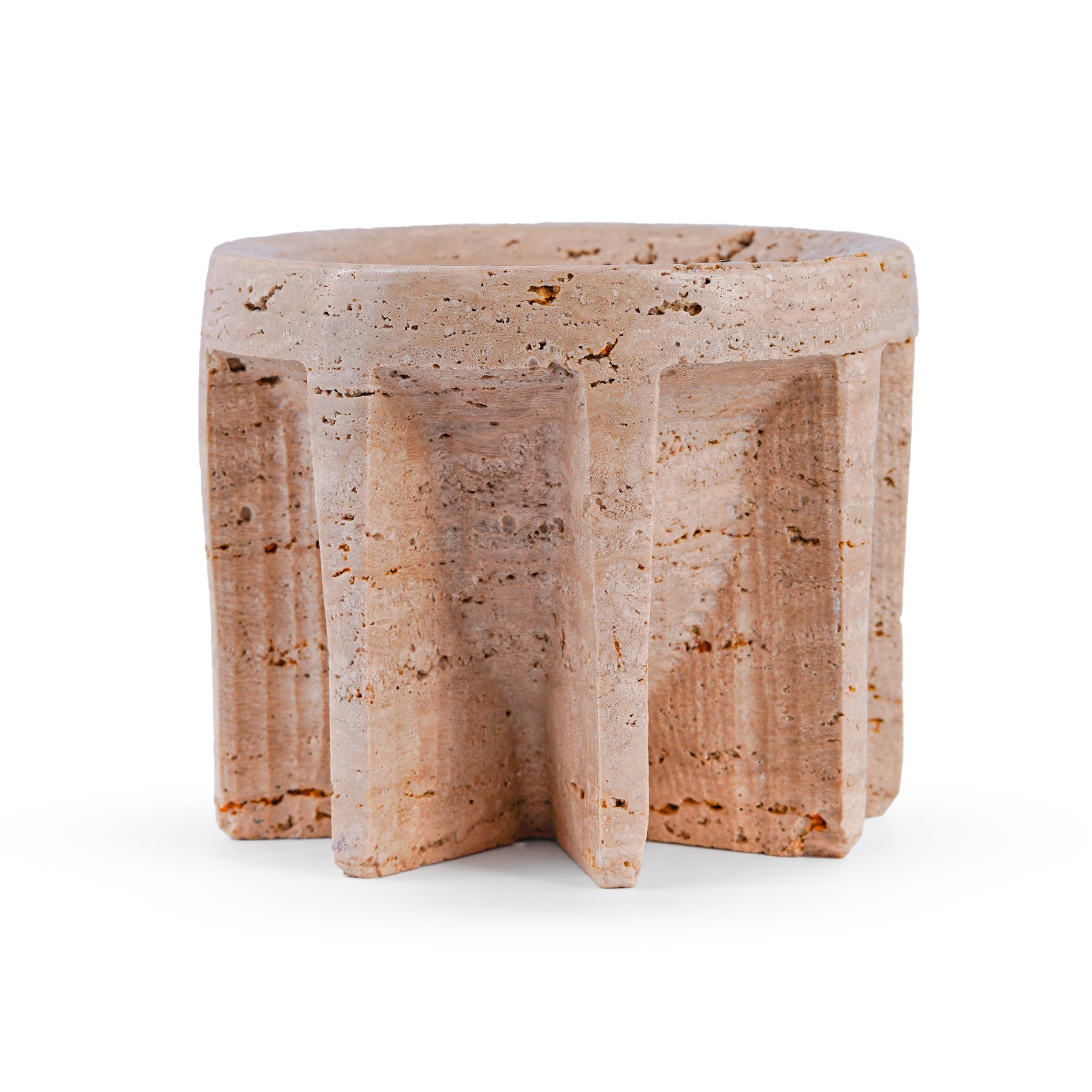 Taira – Beige Travertine Bowl (Small)