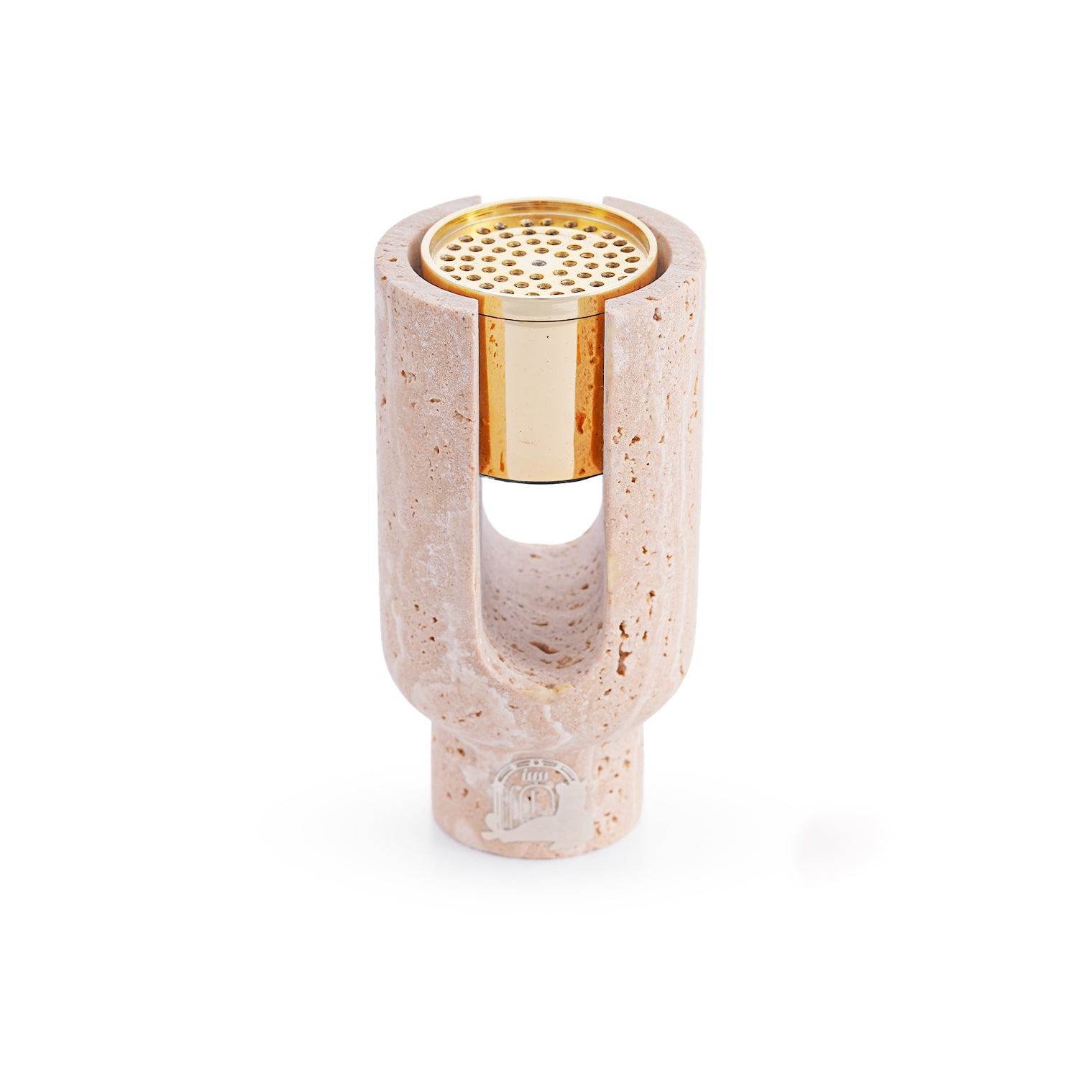 Ofra – Beige Travertine Incense Burner Holder