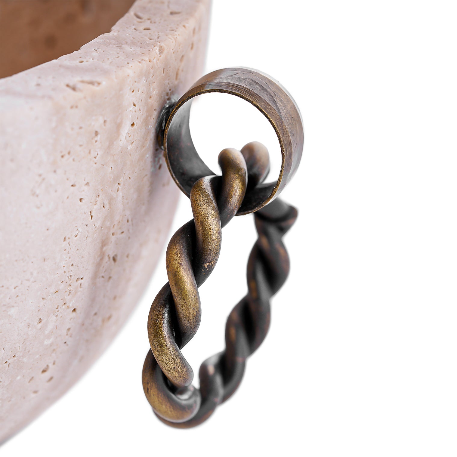 Orna – Beige Travertine Bowl