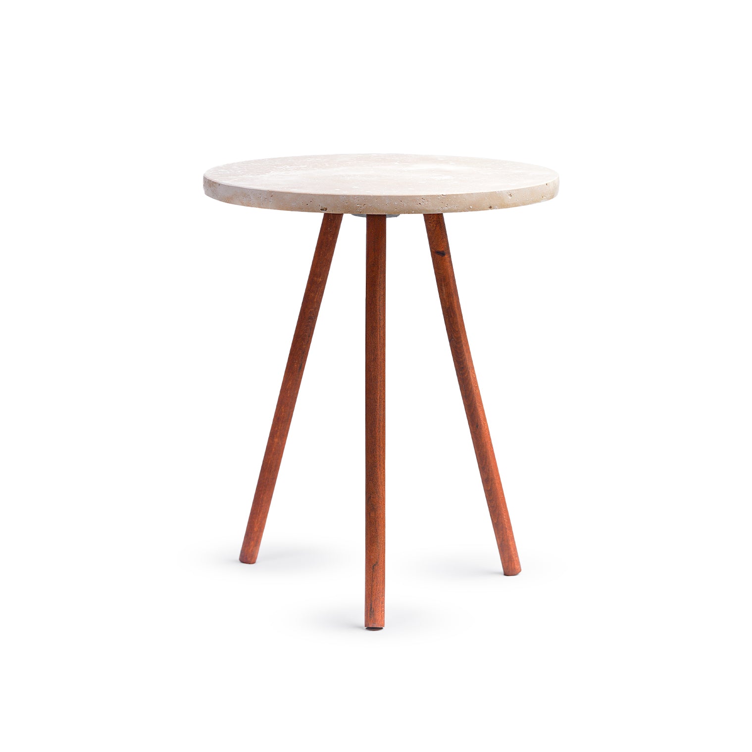 Solo – Beige Travertine Side Table