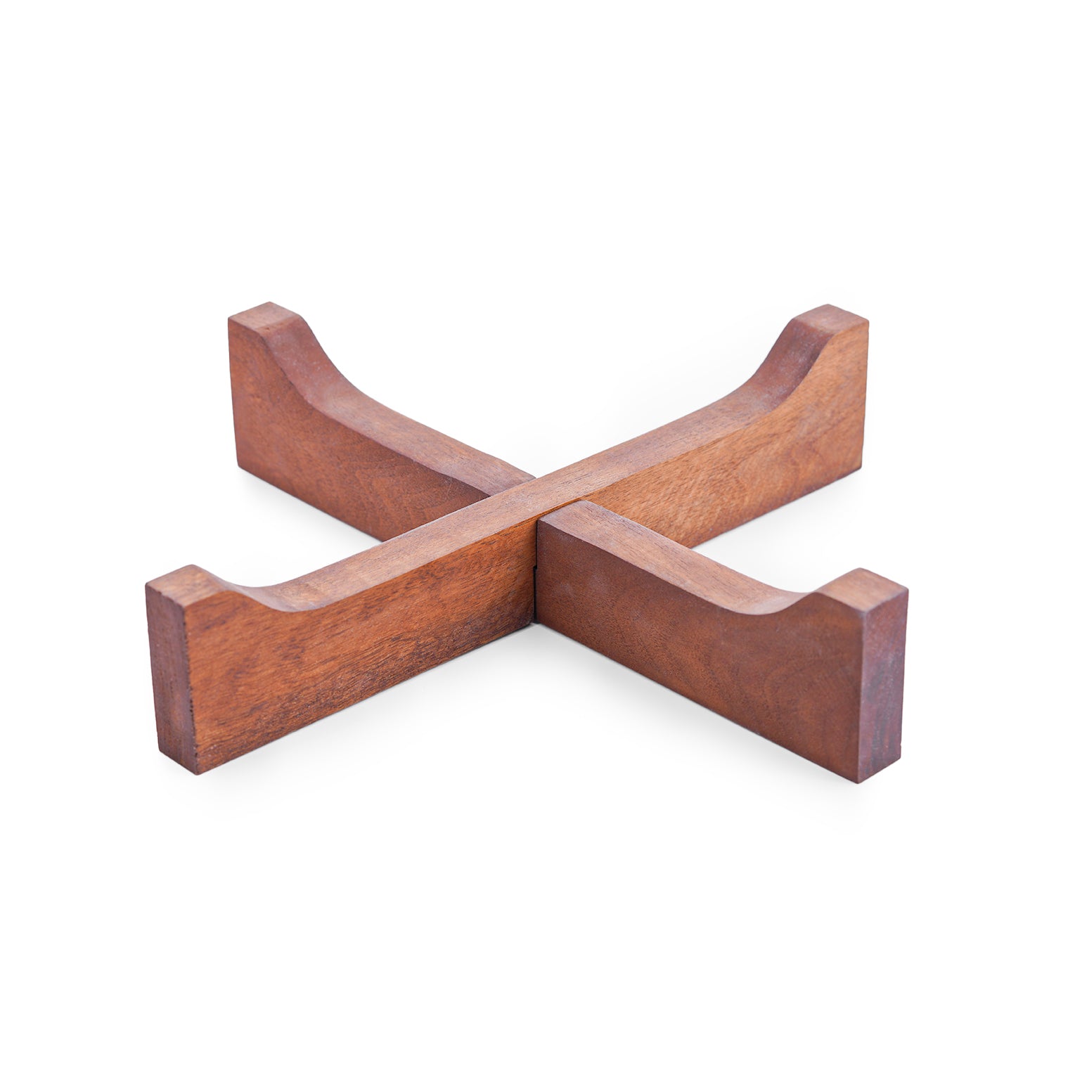 Riva – Beige Travertine Walnut Base Tray