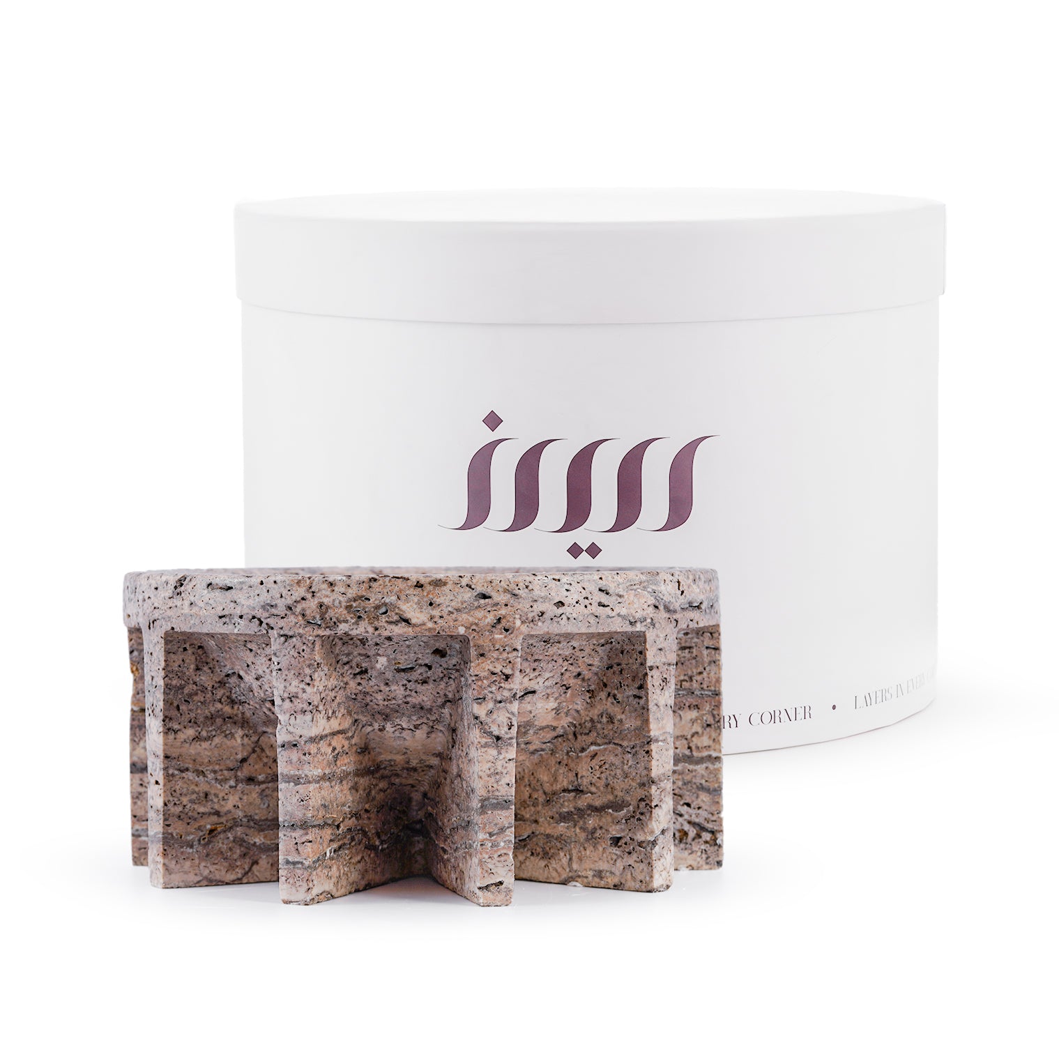 Taira – Grey Travertine Bowl (Large)
