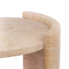 Travertine Side Table