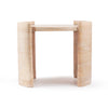 Travertine Side Table