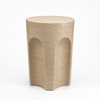 Layers – Beige Travertine Arch Side Table