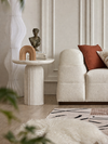 Layers – White Volakas Marble Side Table
