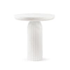 Layers – White Volakas Marble Side Table