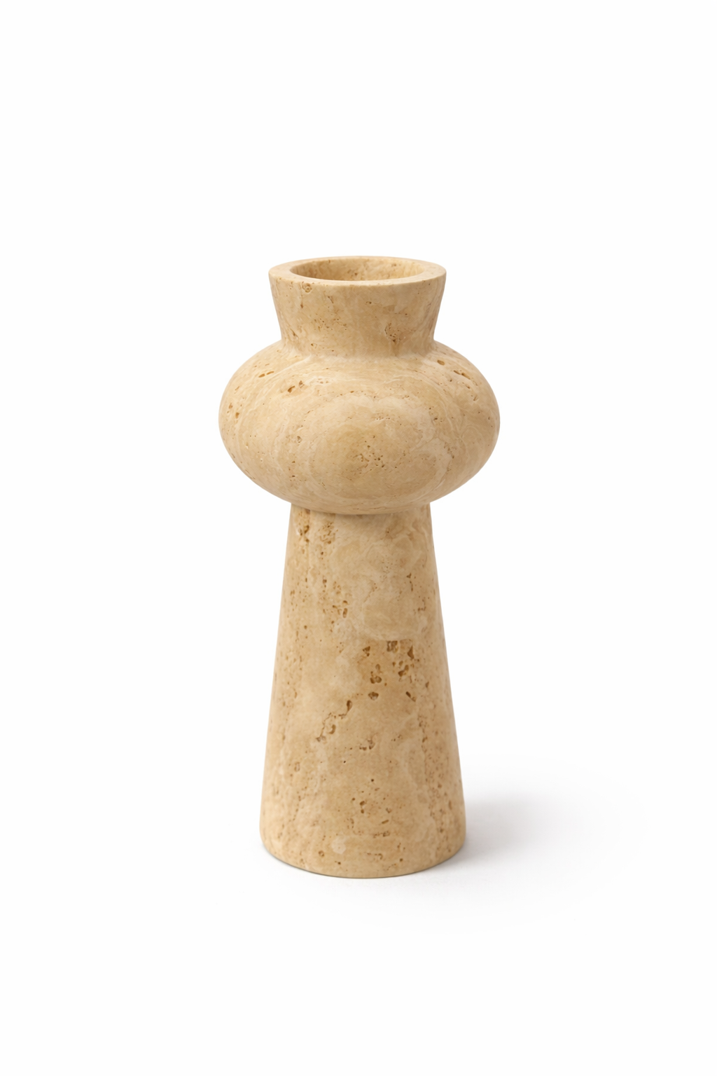 Naqsh – Beige Travertine Vase