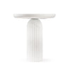 Layers – White Volakas Marble Side Table