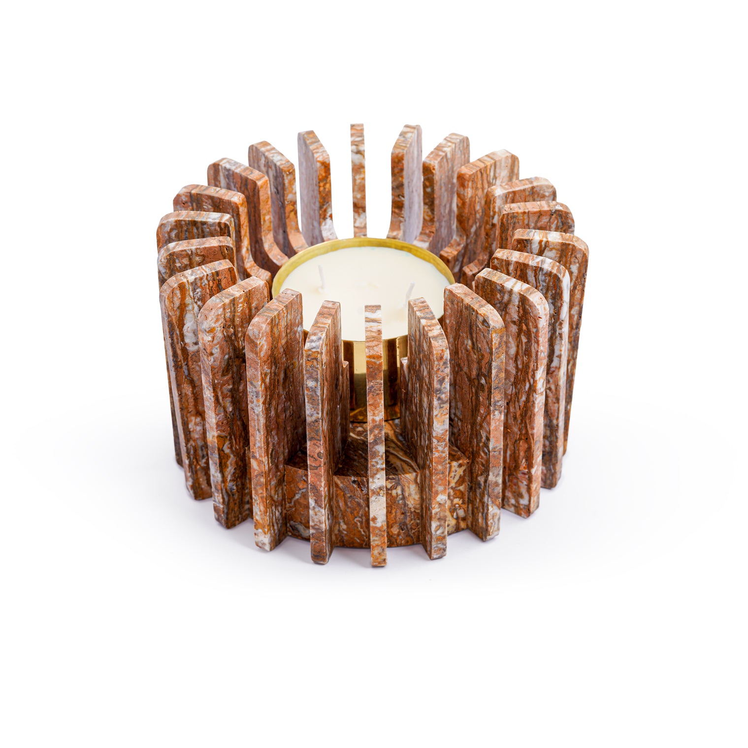 ochna-marron-travertine-marble-small-Layers Home Decoration
Candle holder
Vase 
Decor
Home accessories 
Natural marble 
Luxury 
حاملة الشموع
مزهرية
ديكور
اكسسوارات منزلية
رخام طبيعي
فخامة