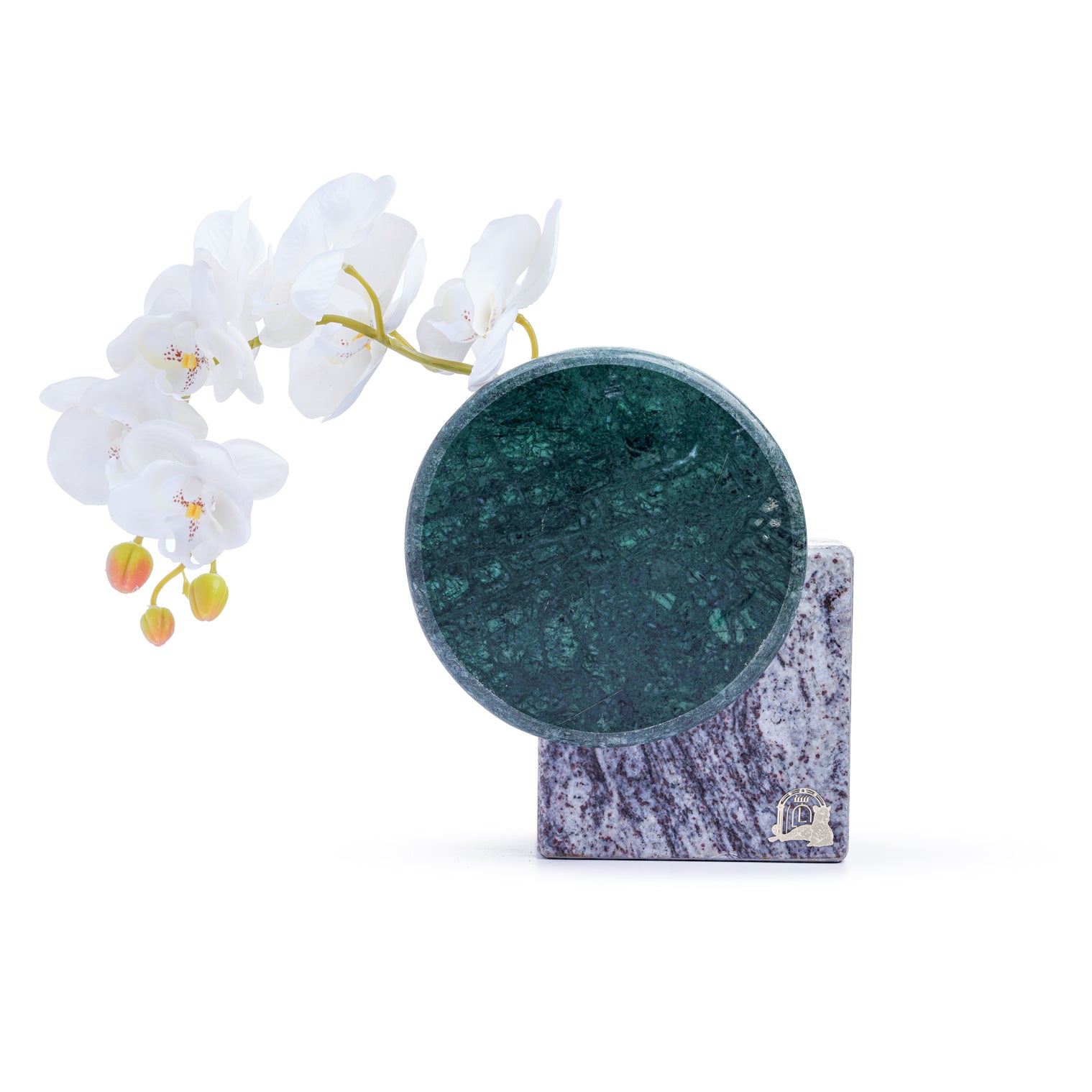 floral-grey-marble-vase-small-Layers Home Decoration
