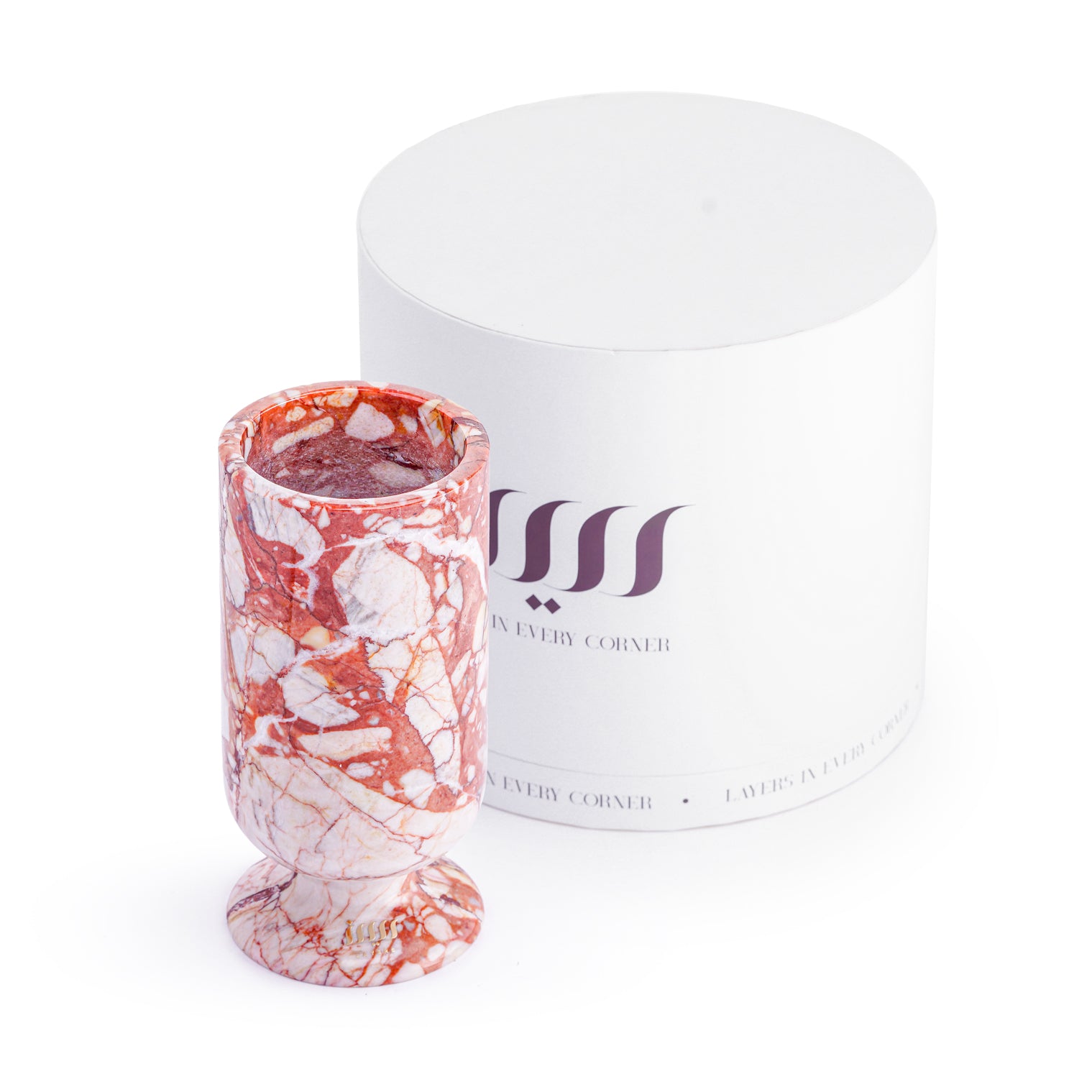 red-dragon-vase-bulgari-red-calacatta-viola-marble-small-Layers Home Decoration
Vase holder
Vase 
Decor
Home accessories 
Natural marble 
Luxury 
حاملة زهور
مزهرية
ديكور
اكسسوارات منزلية
رخام طبيعي
فخامة