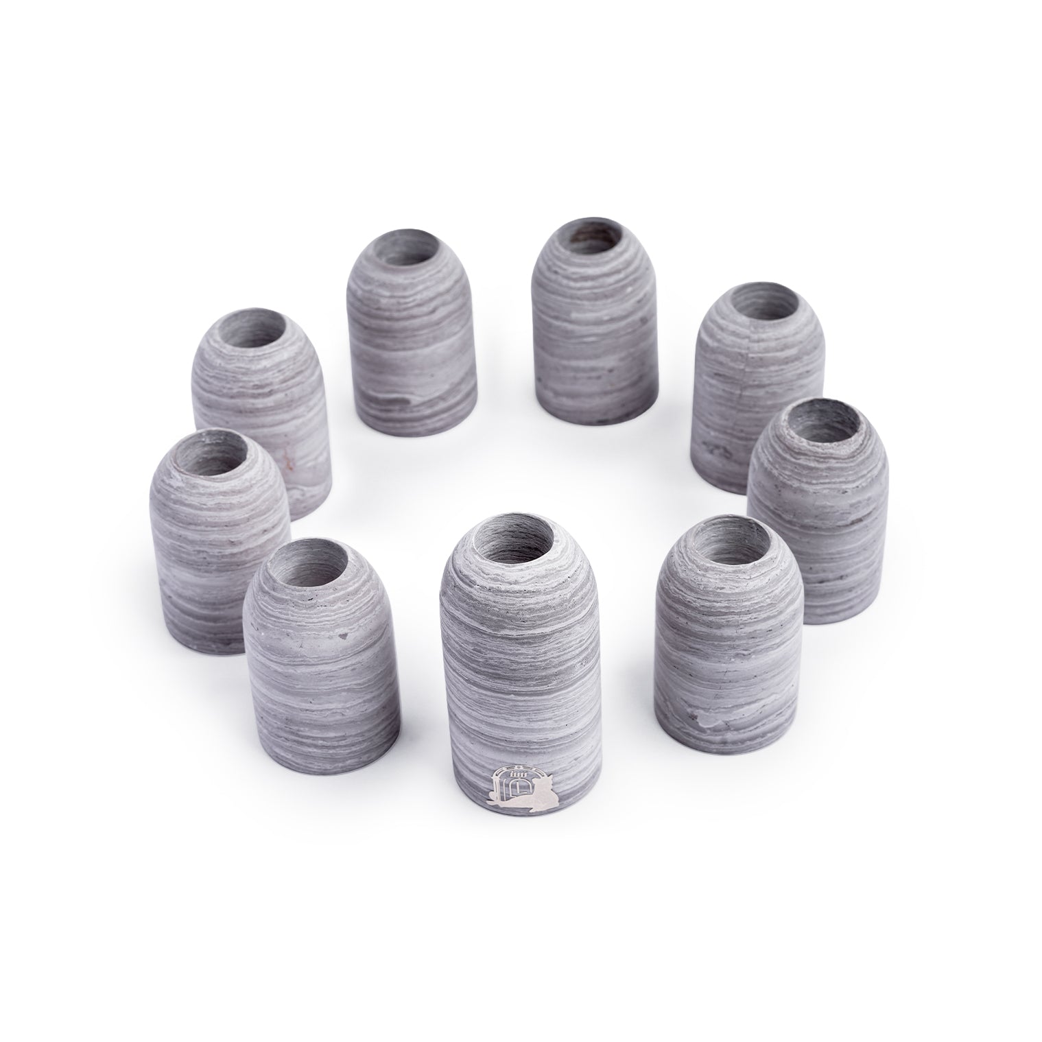minis-grey-wood-marble-candle-holder-set-of-9-Layers Home Decoration
Candle holder
Vase 
Decor
Home accessories 
Natural marble 
Luxury 
حاملة الشموع
مزهرية
ديكور
اكسسوارات منزلية
رخام طبيعي
فخامة