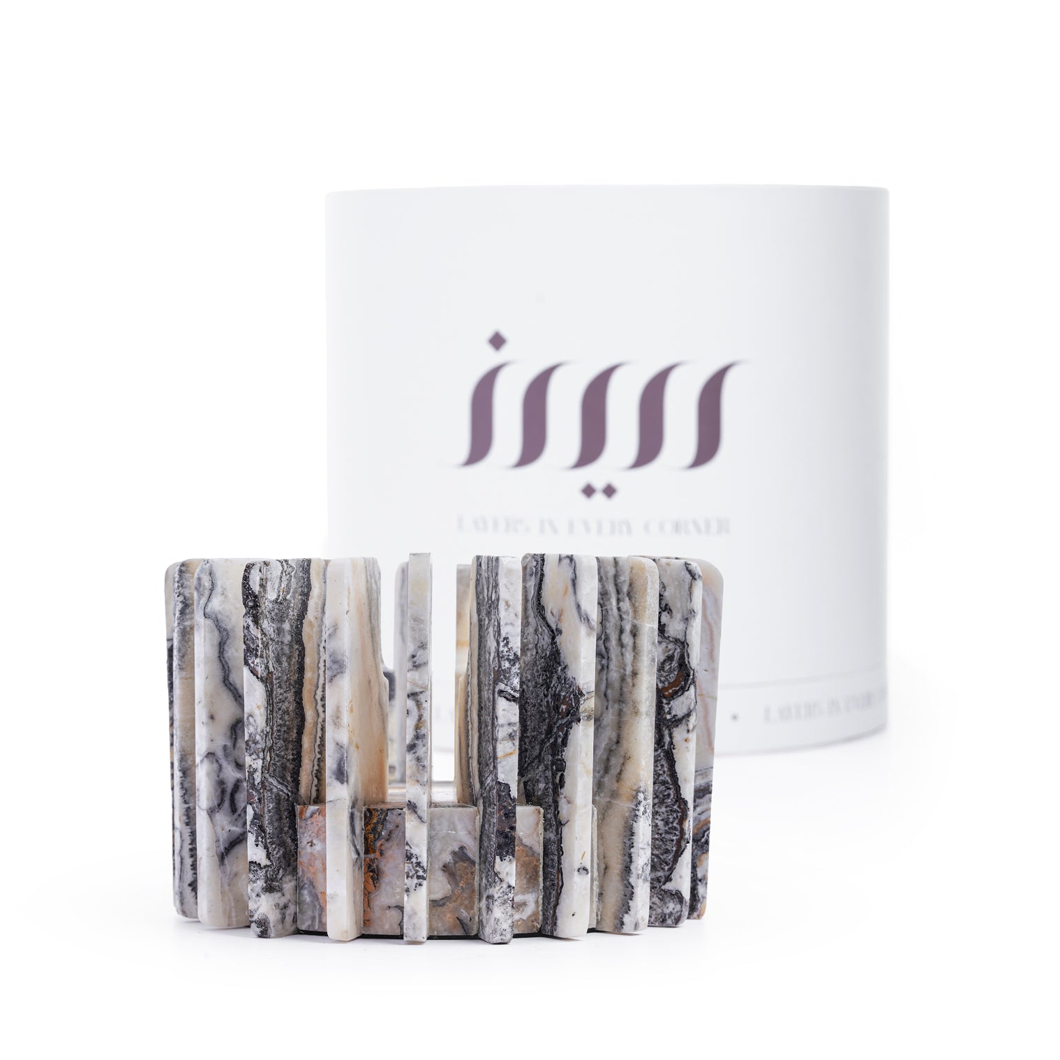 ochna-jurassic-travertine-marble-small-Layers Home Decoration
Candle holder
Vase 
Decor
Home accessories 
Natural marble 
Luxury 
حاملة الشموع
مزهرية
ديكور
اكسسوارات منزلية
رخام طبيعي
فخامة